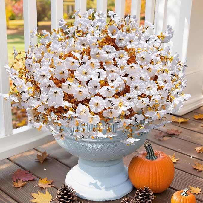 Fake Mums Fall Artificial Flowers Plants - Image 4