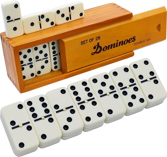 Queensell Dominos Set for Adults – Dominoes by Queensell