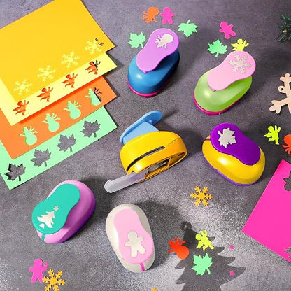 CHENGU 16 Pcs Craft Holes Punch Paper Punchers Scrapbook Punches - Image 5