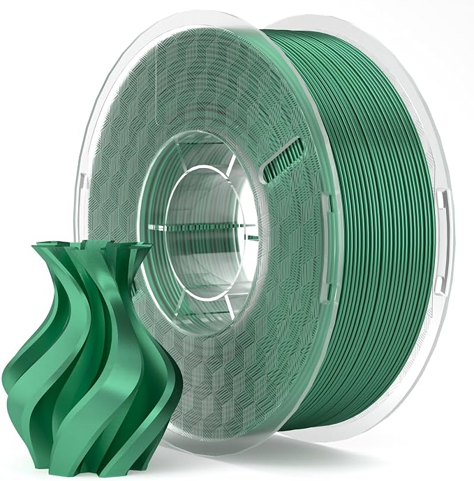 ELEGOO Silk PLA Filament 1.75mm Holly Green 1KG, 3D Printer Filament by ELEGOO