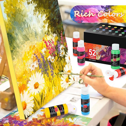 Caliart Acrylic Paint Set, 52 Colors - Image 3