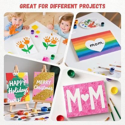 Simetufy 12 Pack 9 x 12 inch Canvas Boards - Image 2