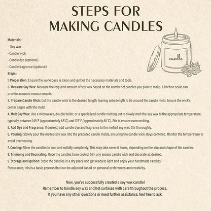 Soy Wax Flakes, Waxcanpy Natural Candle Wax, Organic Soy Wax - Image 8