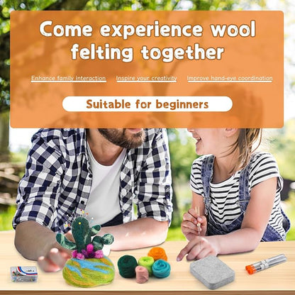 Yizzvb Needle Felting Kit for Beginners Adults, Complete Plant Wool Felting Set - Image 7