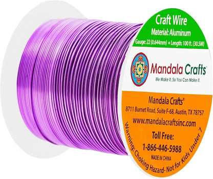 Mandala Crafts 22 Gauge Anodized Aluminum Craft Wire - Image 2