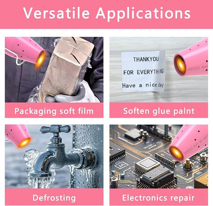 Heat Gun, Mini Heat Gun for Shrink Tubing, Portable Heat Gun for DIY Crafts - Image 4