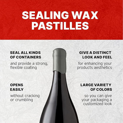 Blended Waxes, Inc. Bottle Sealing Wax, Pastille Wax Seal Beads - Image 3