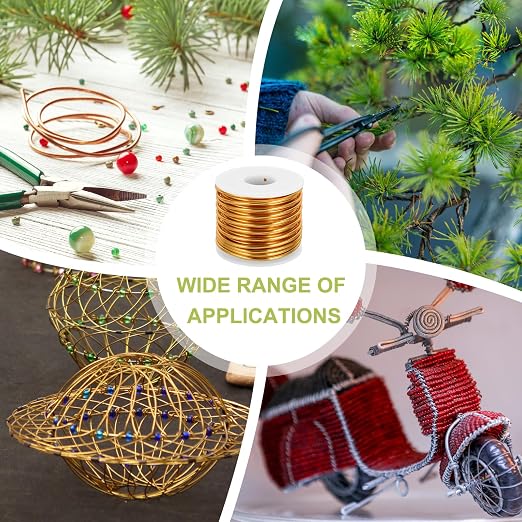 MECCANIXITY 9 Gauge Anodized Aluminum Craft Wire Bendable Bonsai Training Wire - Image 6