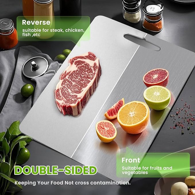 Titanium Cutting Board, 2025 New Upgrade 100% Pure Titanium Cutting Boards - Image 3