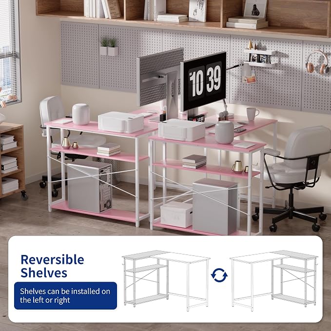 Pamray 43 Inch L Shaped Computer Desk - Image 5