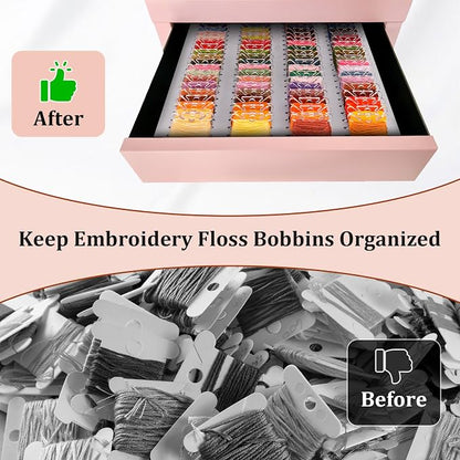 2 Pack PVC Foam Board Inserts for Drawer, Embroidery Floss Storage - Image 4