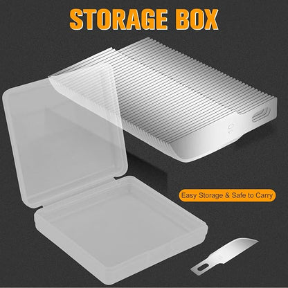 100 Pack Hobby Blades Set #10 Craft Knife Blades Refill Hobby Knife Replacement - Image 4