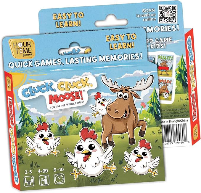 Hour Time Games Cluck Cluck Moose – Hilarious Animal-Themed Card Game by HourTimeGames