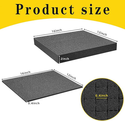 DECOHS 4 PCS Pick Apart Foam Insert- 2 Size Pick and Pluck Foam- Pluck Pre Cube - Image 2