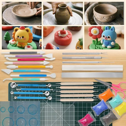 26 PCS Upgraded Polymer Clay Tools, Clay Sculpting, Acrylic Roller Pin - Image 7
