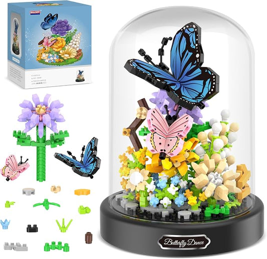 Flower Bouquet Building Kit, Valentines Day Gifts by QIFUN