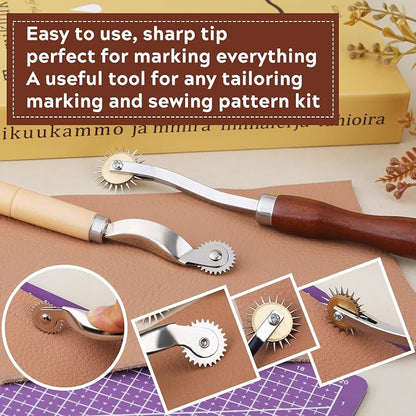 JNENERY 4PCS Tracing Wheel Sewing Tool, Professional Stitch Marking Spacer - Image 4