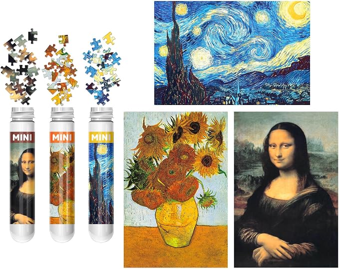 150 Puzzles Mini Jigsaw for Adults & Kids, 6 x 4 Small Capsule Tube Sets by LOSFPVR