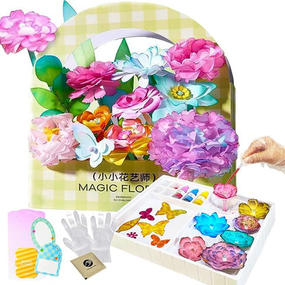 Science Craft Kit: Color Mixing & Dyeing Paper Flower Bouquet by TEHZYORA