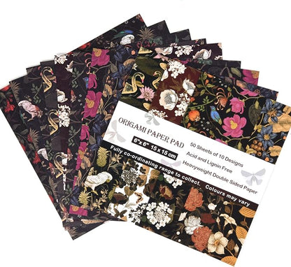 Origami Paper Kit 50 Sheets 6 Inch Square Double Sided Color 10 Vivid Colors - Image 5