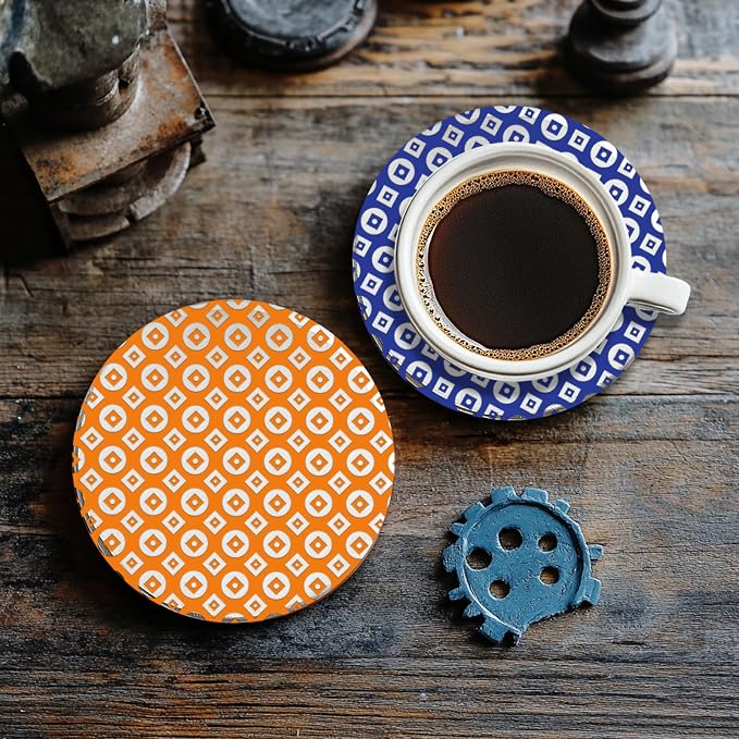 CHGCRAFT Circle Square Polymer Clay Texture Sheets Geometric Silicone Texture - Image 6