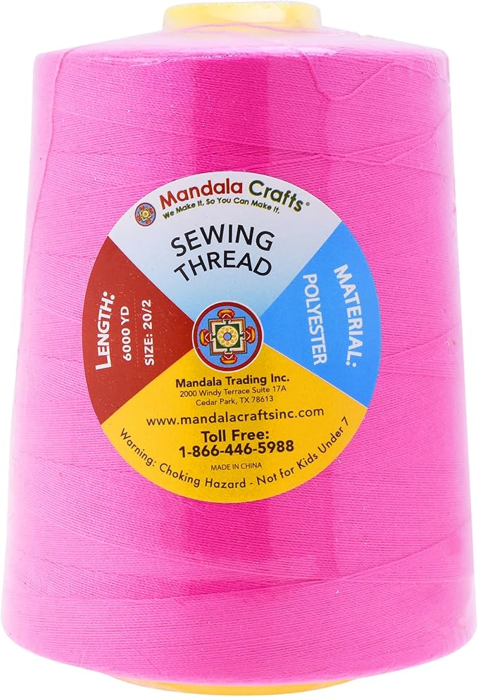 Mandala Crafts 4 Pack of Serger Threads Cones Spools - Image 3