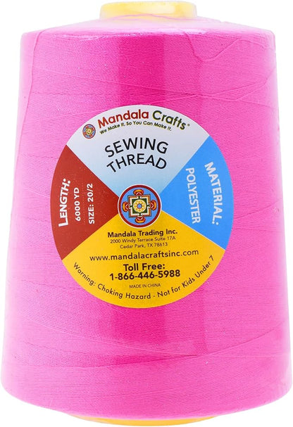 Mandala Crafts 4 Pack of Serger Threads Cones Spools - Image 3