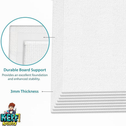 KEFF 12-Pack Bulk Canvas Boards - Image 5