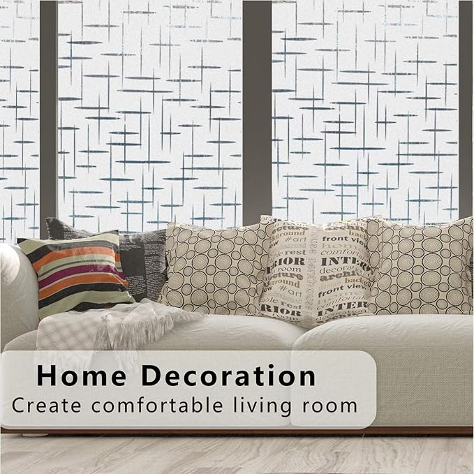Finnez Frosted Window Film Non-Adhesive, Frosting Privacy Film - Image 7