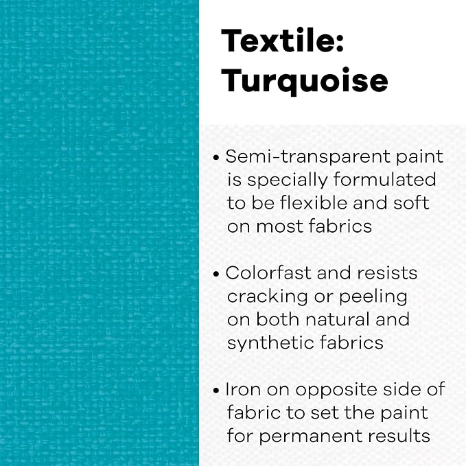 Textile Color Paint Turquoise - Image 2