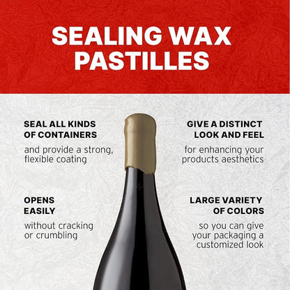 Blended Waxes, Inc. Bottle Sealing Wax, Pastille Wax Seal Beads - Image 3