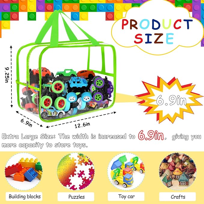 6 Colors Widen X-Large Storage Bags 12.6×9.25×6.9In - Image 2