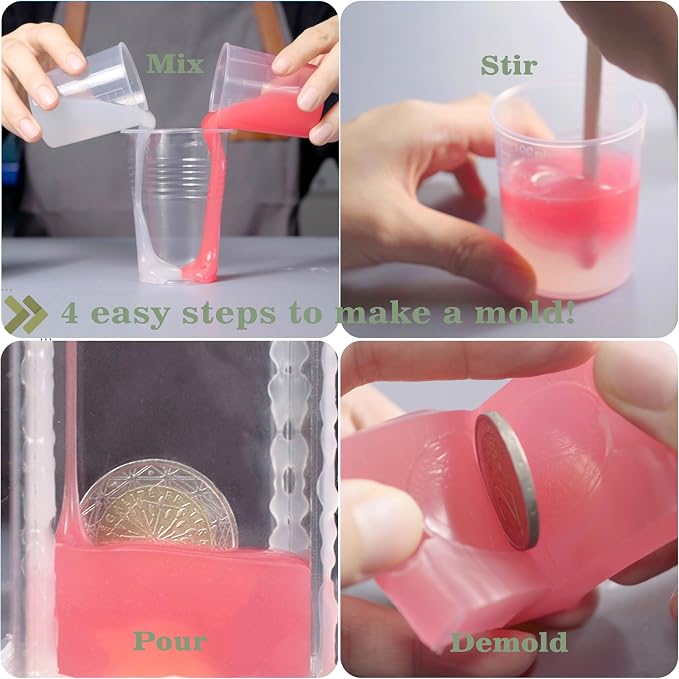 BBBDINO Silicone Mold Making Kit, 15A Fast Cure Silicone - Image 6