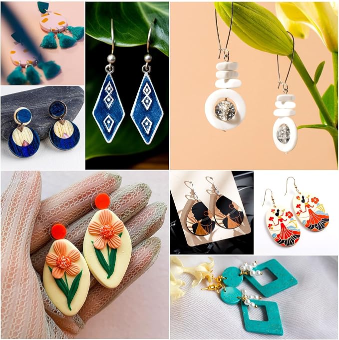 Polymer Clay Cutters for Earring Making 181pcs Clay Tools Set - Image 6