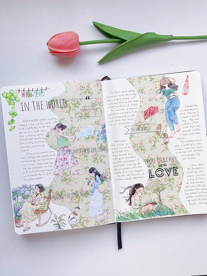 WT Pre-Cut Leisurely Days Washi Tape Roll, Original Designs, Decorative - Image 6