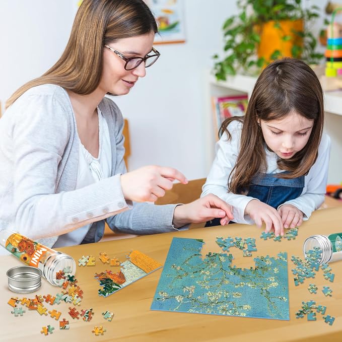 150 Pieces Mini Jigsaw Puzzles for Adults & Kids, Branches Of An Almond Tree In - Image 6