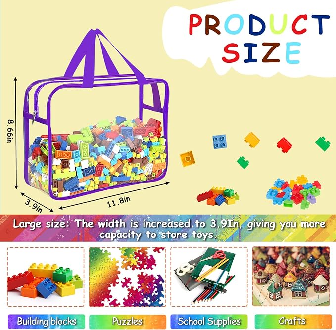 OPELETNNT 6 Color Large Toy Storage Bags - Image 2