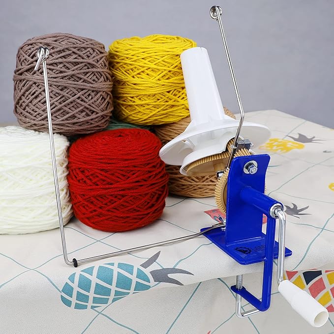 LAMXD Needlecraft Large Jumbo Metal Yarn/Wool/String/Fiber Ball Winder Hand - Image 2