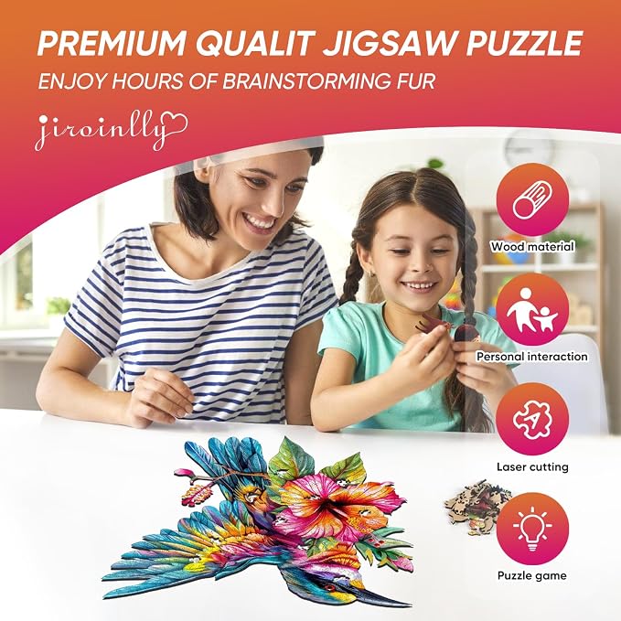Wooden Jigsaw Puzzles -Hummingbird Wooden Puzzles - Image 5
