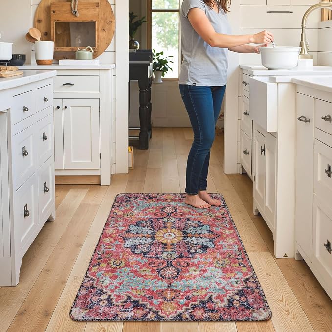 Lahome Bohemian Floral Medallion Area Rug - Image 8