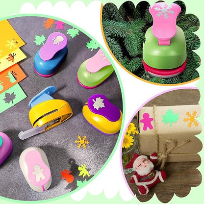 CHENGU 16 Pcs Craft Holes Punch Paper Punchers Scrapbook Punches - Image 7