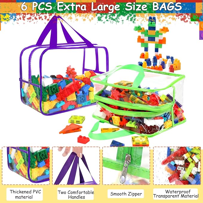 6 Colors Widen X-Large Storage Bags 12.6×9.25×6.9In - Image 3