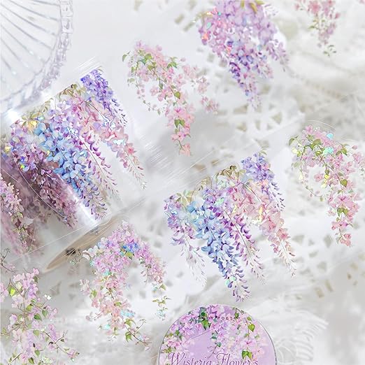 6 Rolls PET Tape Stickers, Plant Washi Tape by MisKepaa