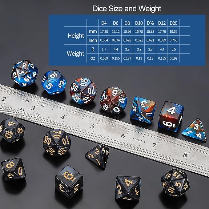 QMay 35 Sets Polyhedral Dice - Image 6