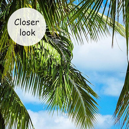 AFZEVEB-Beach Wall Mural Tropical Palm Tree Landscape Wallpaper - Image 4