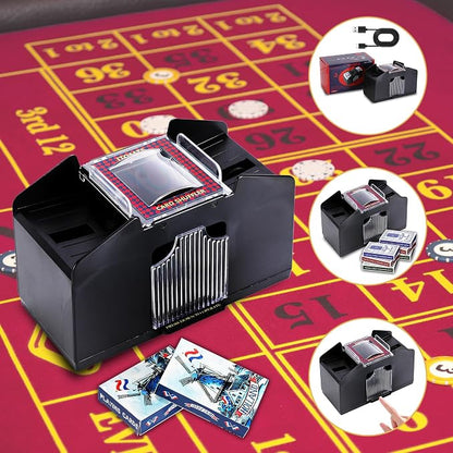 ITOME Automatic Card Shuffler, 2/4/6 Decks Electric Heavy Duty Card Shuffler - Image 2