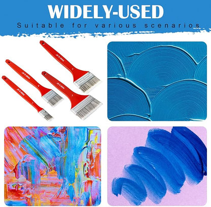 Falling in Art Flat Paddle Paint Brush Set - Image 6