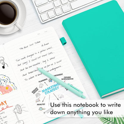 feela 5 Pack Notebooks Journals Bulk, Hardcover Notebook Classic Ruled Lined - Image 4