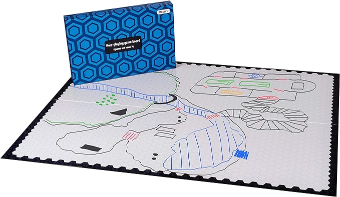 Hexers XL Role-Playing Game Board, Vinyl Mat Alternative Compatible by Hexers