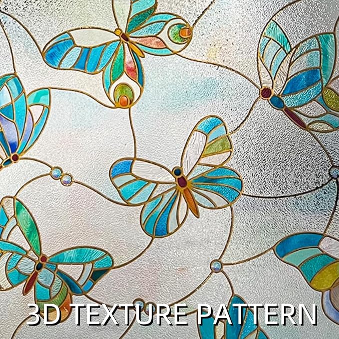 3D Stained Glass Window Film, Decorative Window Privacy Film - Image 2